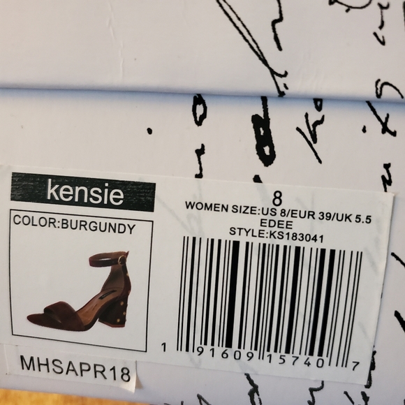 Kensie Suede Sandals - Picture 6 of 8